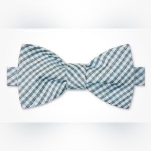 Tommy Hilfiger Men's Seasonal Gingham Self-Tie Bow Light Green